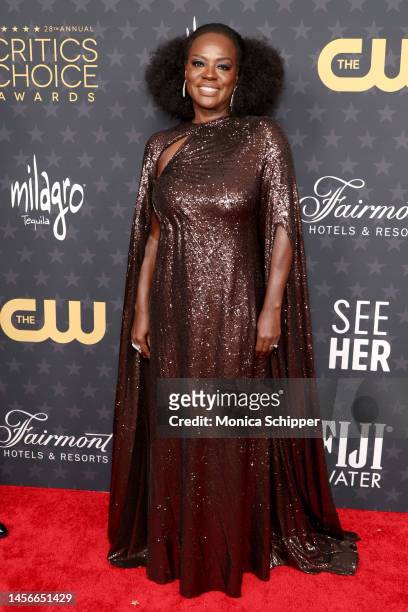 Viola Davis attends the 28th Annual Critics Choice Awards at Fairmont Century Plaza on January 15, 2023 in Los Angeles, California.