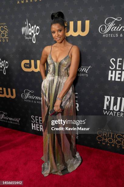 Renée Elise Goldsberry attends the 28th Annual Critics Choice Awards at Fairmont Century Plaza on January 15, 2023 in Los Angeles, California.