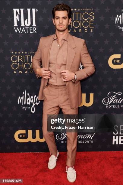 Andrew Garfield attends the 28th Annual Critics Choice Awards at Fairmont Century Plaza on January 15, 2023 in Los Angeles, California.