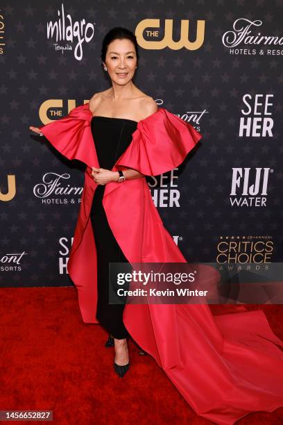 Michelle Yeoh attends the 28th Annual Critics Choice Awards at Fairmont Century Plaza on January 15, 2023 in Los Angeles, California.