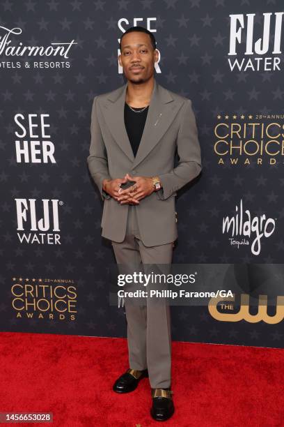 Tyler James Williams attends the 28th Annual Critics Choice Awards at Fairmont Century Plaza on January 15, 2023 in Los Angeles, California.