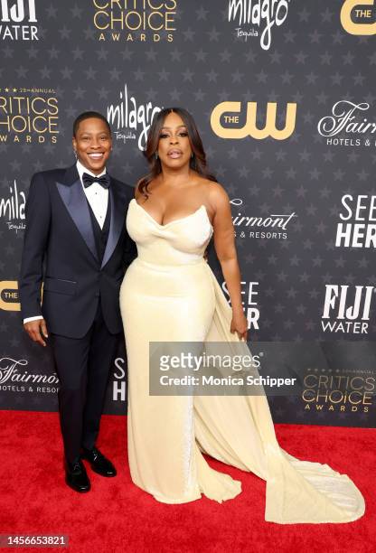 Jessica Betts and Niecy Nash-Betts attend the 28th Annual Critics Choice Awards at Fairmont Century Plaza on January 15, 2023 in Los Angeles,...