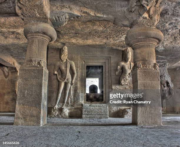 gateway to gods - elephanta caves stock pictures, royalty-free photos & images