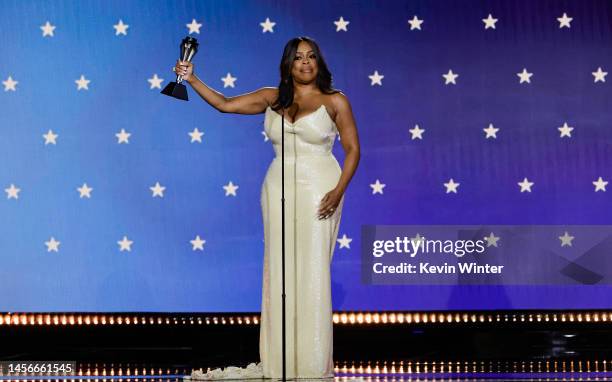Niecy Nash-Betts accepts the Best Supporting Actress in a Limited Series or Movie Made for Television award for "Dahmer – Monster: The Jeffrey Dahmer...