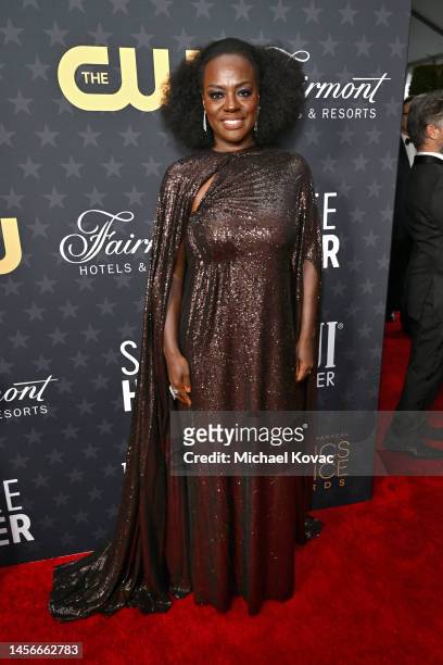 Viola Davis attends Champagne Collet & OBC Wines' celebration of The 28th Annual Critics Choice Awards at Fairmont Century Plaza on January 15, 2023...