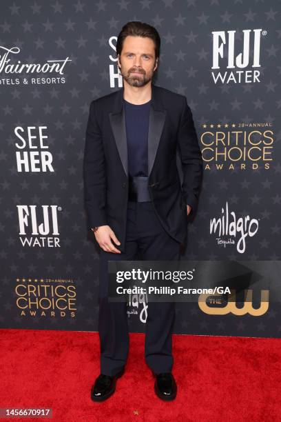 Sebastian Stan attends the 28th Annual Critics Choice Awards at Fairmont Century Plaza on January 15, 2023 in Los Angeles, California.