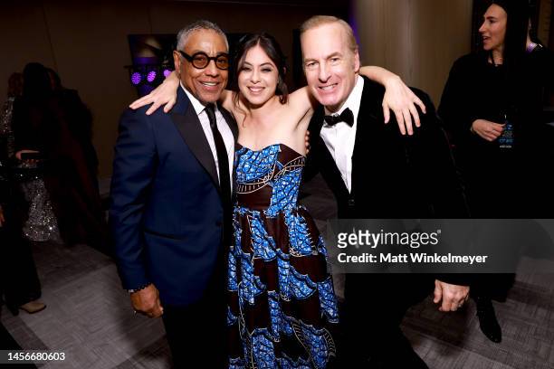 Giancarlo Esposito, Rosa Salazar and Bob Odenkirk attend the 28th Annual Critics Choice Awards at Fairmont Century Plaza on January 15, 2023 in Los...