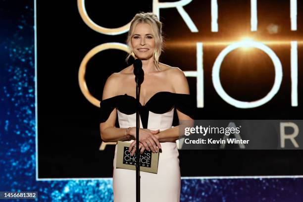 Host Chelsea Handler speaks onstage during the 28th Annual Critics Choice Awards at Fairmont Century Plaza on January 15, 2023 in Los Angeles,...