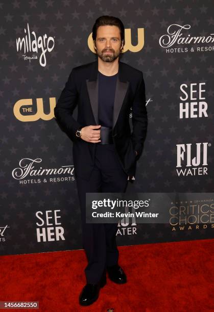 Sebastian Stan attends the 28th Annual Critics Choice Awards at Fairmont Century Plaza on January 15, 2023 in Los Angeles, California.