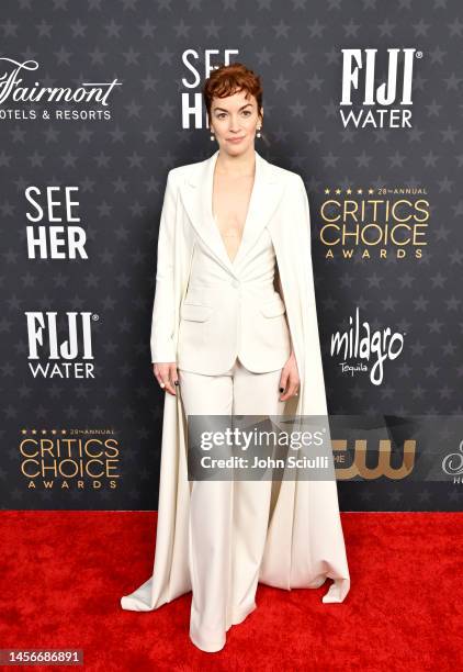 Britt Lower with FIJI Water at the 28th Annual Critics' Choice Awards at Fairmont Century Plaza on January 15, 2023 in Los Angeles, California.