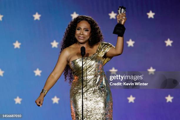 Sheryl Lee Ralph accepts the Best Supporting Actress in a Comedy Series award for "Abbott Elementary" onstage during the 28th Annual Critics Choice...