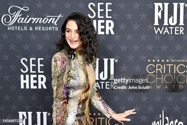 Jenny Slate with FIJI Water at the 28th Annual Critics' Choice Awards at Fairmont Century Plaza on January 15, 2023 in Los Angeles, California.