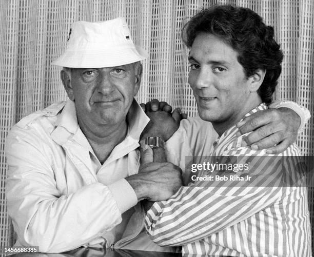 Actor Jack Klugman with his son Adam during photo session, August 13, 1985 in Los Angeles, California.