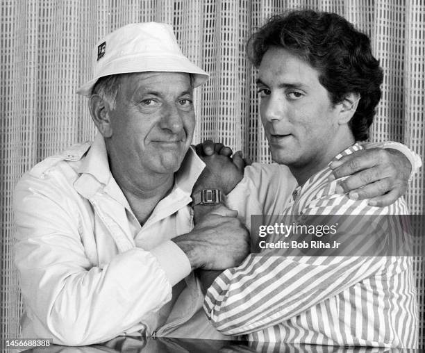 Actor Jack Klugman with his son Adam during photo session, August 13, 1985 in Los Angeles, California.