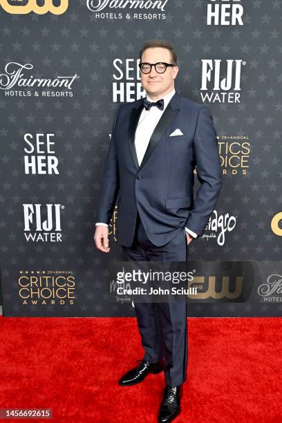 Brendan Fraser with FIJI Water at the 28th Annual Critics' Choice Awards at Fairmont Century Plaza on January 15, 2023 in Los Angeles, California.