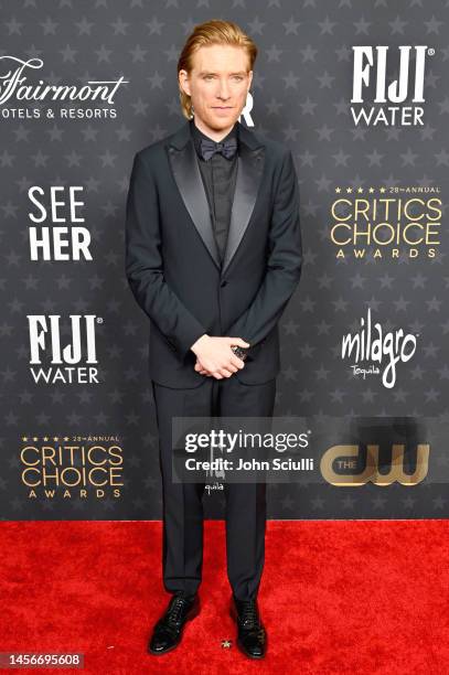 Domhnall Gleeson with FIJI Water at the 28th Annual Critics' Choice Awards at Fairmont Century Plaza on January 15, 2023 in Los Angeles, California.