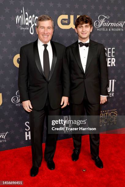 Charles Rivkin and Eli Rivkin attend the 28th Annual Critics Choice Awards at Fairmont Century Plaza on January 15, 2023 in Los Angeles, California.