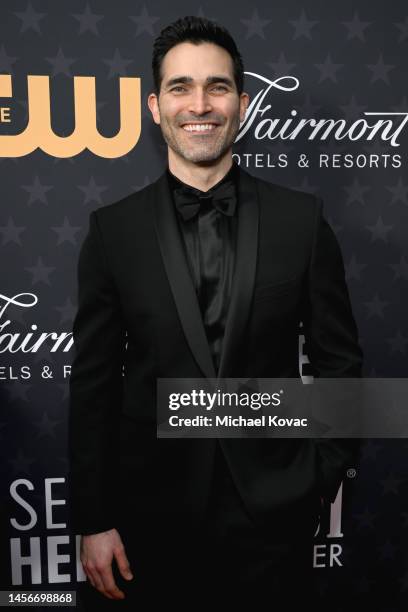 Tyler Hoechlin attends Champagne Collet & OBC Wines' celebration of The 28th Annual Critics Choice Awards at Fairmont Century Plaza on January 15,...