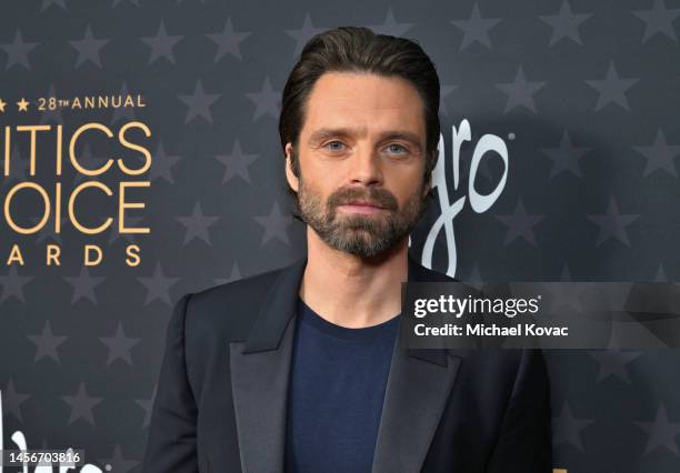 Sebastian Stan attends Champagne Collet & OBC Wines' celebration of The 28th Annual Critics Choice Awards at Fairmont Century Plaza on January 15,...