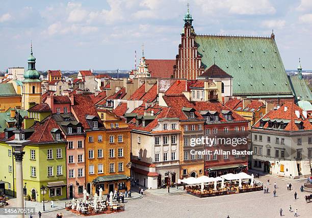 warsaw old town - warsaw architecture stock pictures, royalty-free photos & images