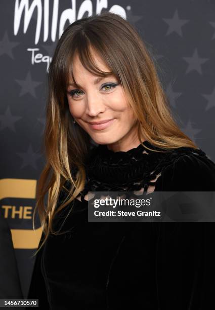 Kaley Cuoco arrives at the 28th Annual Critics Choice Awards at Fairmont Century Plaza on January 15, 2023 in Los Angeles, California.