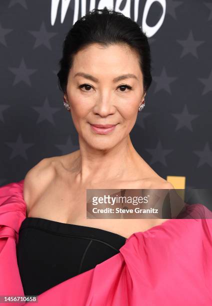 Michelle Yeoharrives at the 28th Annual Critics Choice Awards at Fairmont Century Plaza on January 15, 2023 in Los Angeles, California.