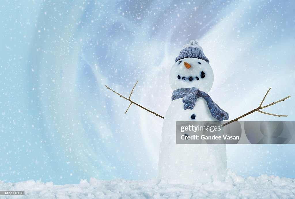 Snowman with Arms open