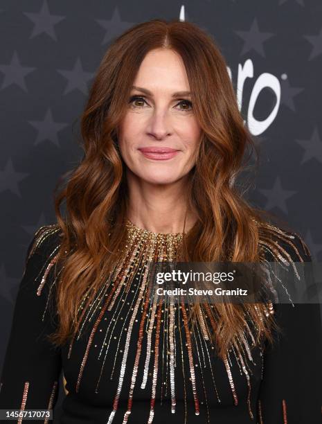 Julia Roberts arrives at the 28th Annual Critics Choice Awards at Fairmont Century Plaza on January 15, 2023 in Los Angeles, California.