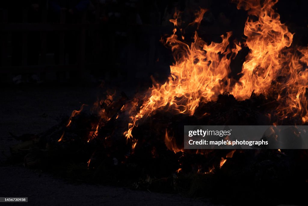 Red flames