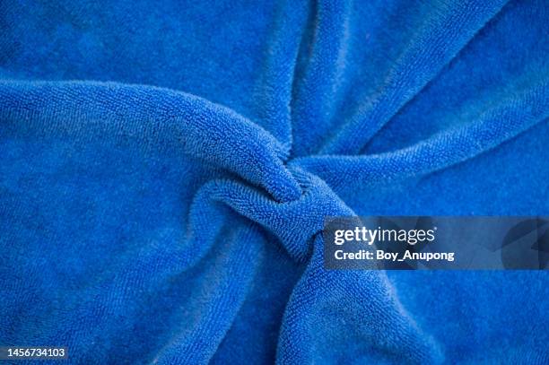full frame shot of wrinkles microfiber cloth texture and background. - mikrofaser stock-fotos und bilder