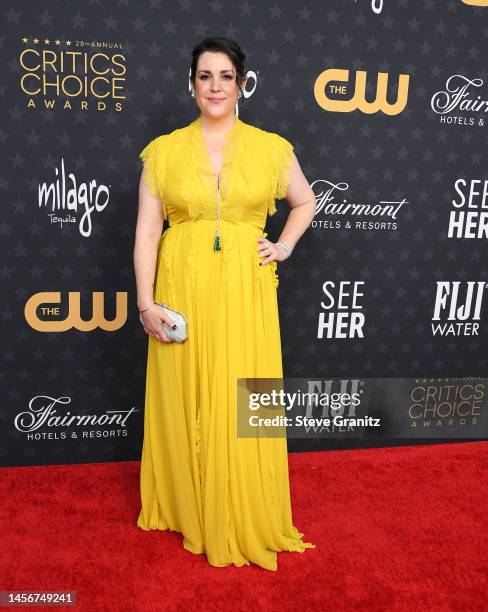 Melanie Lynskey arrives at the 28th Annual Critics Choice Awards at Fairmont Century Plaza on January 15, 2023 in Los Angeles, California.