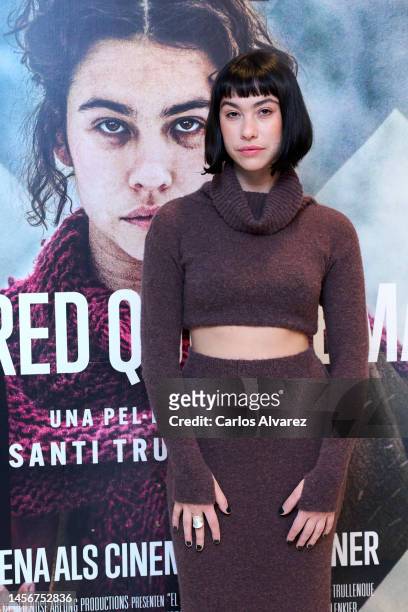 Actress Greta Fernandez attends the "El Fred Que Crema" photocall at the Renoir Princesa cinema on January 16, 2023 in Madrid, Spain.