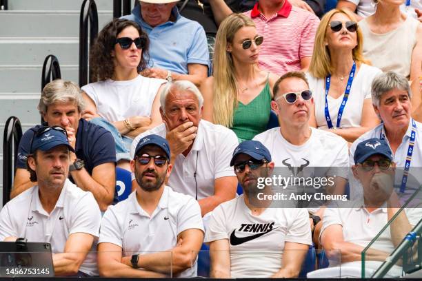 Maria Francisca Perello, María Isabel Nadal, Ana María Parera, Carlos Costa, Sebastian Nadal, Nike representative Jordi 'Tuts' Robert, doctor Angel...