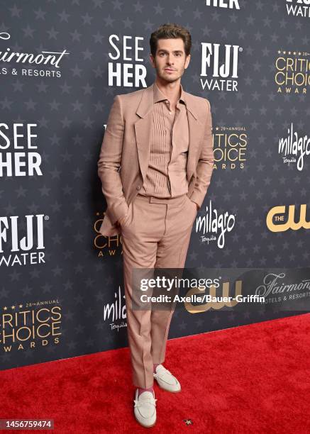 Andrew Garfield attends the 28th Annual Critics Choice Awards at Fairmont Century Plaza on January 15, 2023 in Los Angeles, California.