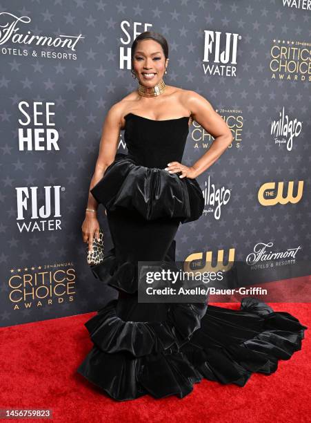 Angela Bassett attends the 28th Annual Critics Choice Awards at Fairmont Century Plaza on January 15, 2023 in Los Angeles, California.