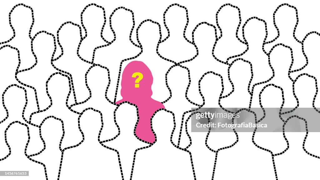 Questioned woman