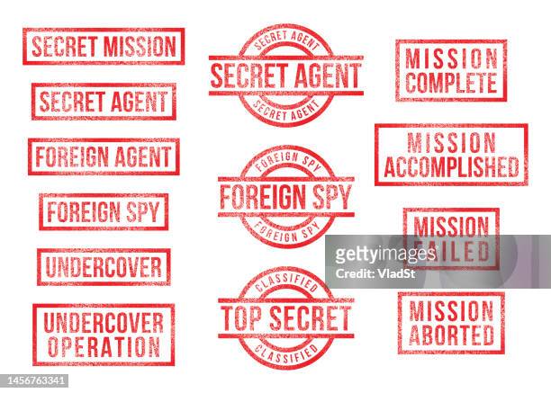 rubber stamps top secret mission undercover agent foreign spy - fbi id 幅插畫檔、美工圖案、卡通及圖標