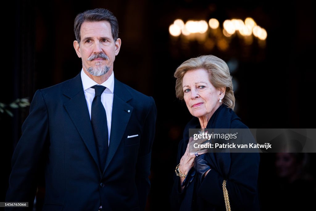 Former King Constantine II Of Greece Funeral