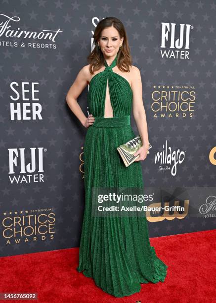 Rebecca Jarvis attends the 28th Annual Critics Choice Awards at Fairmont Century Plaza on January 15, 2023 in Los Angeles, California.