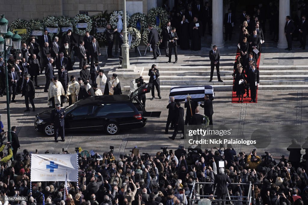 Former King Constantine II Of Greece Funeral