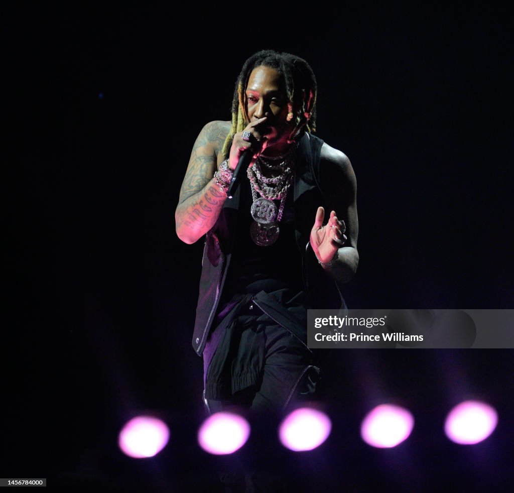 Future Rapper Fat Nov Rapper Future performs during Future & Friends
