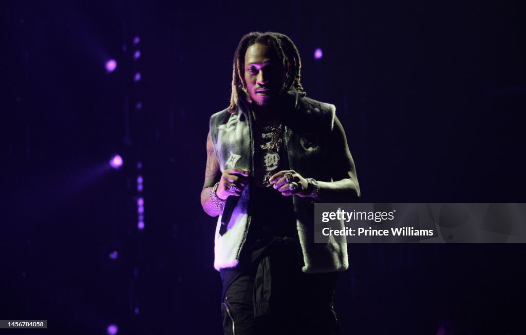 Future Rapper Fat Nov Rapper Future performs during Future & Friends