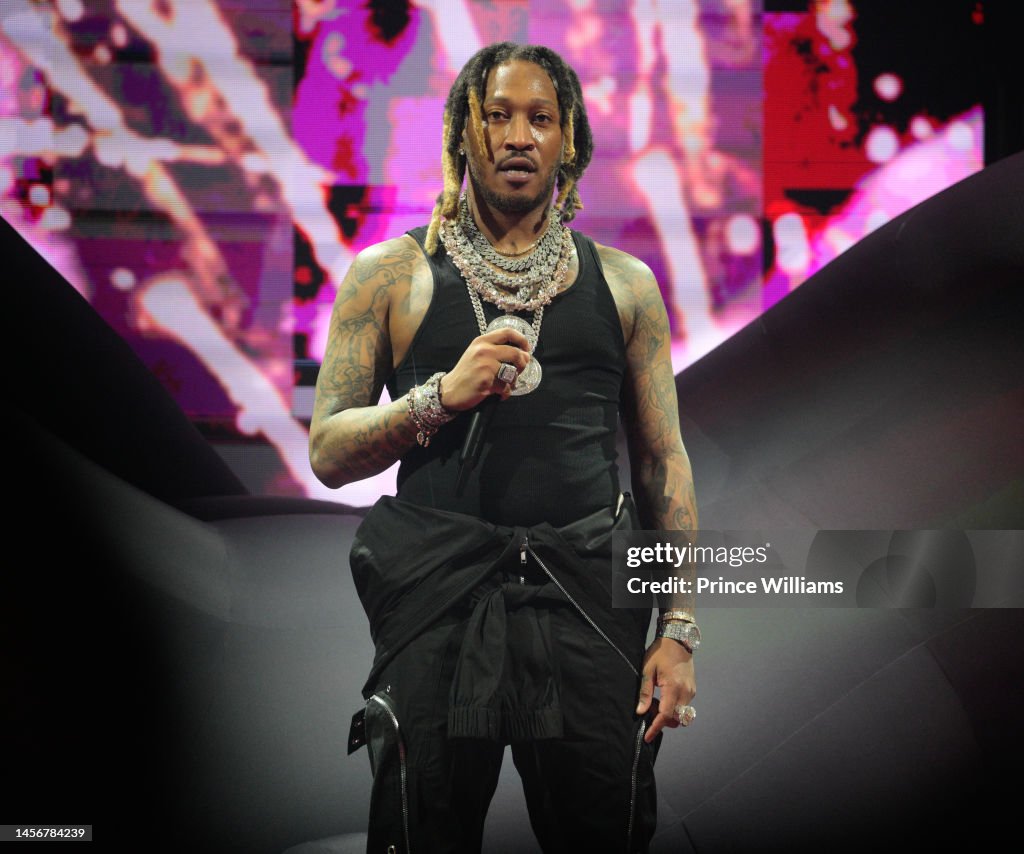 Future Rapper Fat Nov Rapper Future performs during Future & Friends