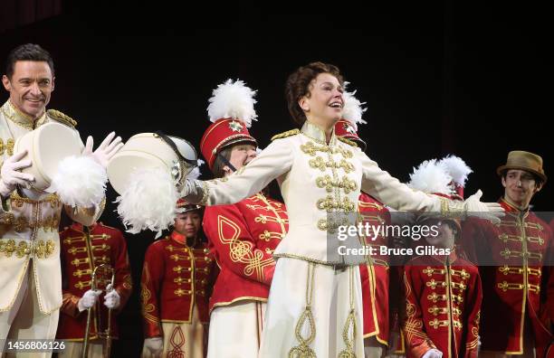 Sutton Foster during the final curtain call for the hit revival of "The Music Man" on Broadway at The Winter Garden Theater on January 15, 2023 in...