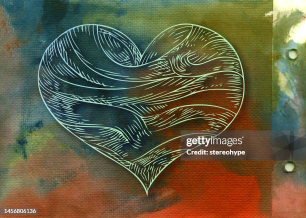 geschädigtes herz - nicht-erwiderte-liebe stock-grafiken, -clipart, -cartoons und -symbole