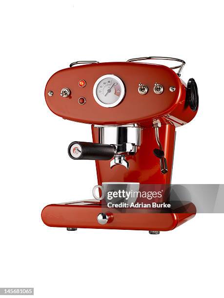 coffee machine. - espressomachine stockfoto's en -beelden