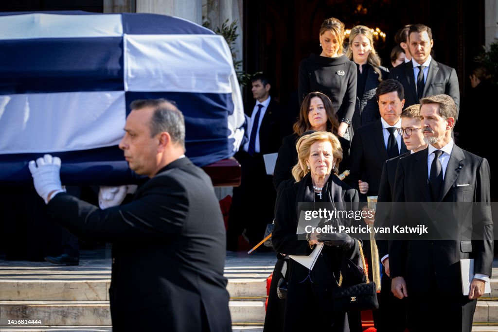 Former King Constantine II Of Greece Funeral