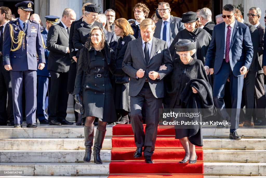 Former King Constantine II Of Greece Funeral