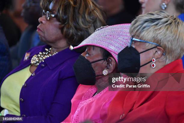 Christine King Farris , sister of Dr. Martin Luther King, Jr. Attends the 2023 Martin Luther King, Jr. Beloved Community Commemorative Service at...