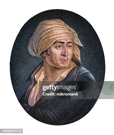 Portrait Of Jeanpaul Marat French Political Theorist Physician And
